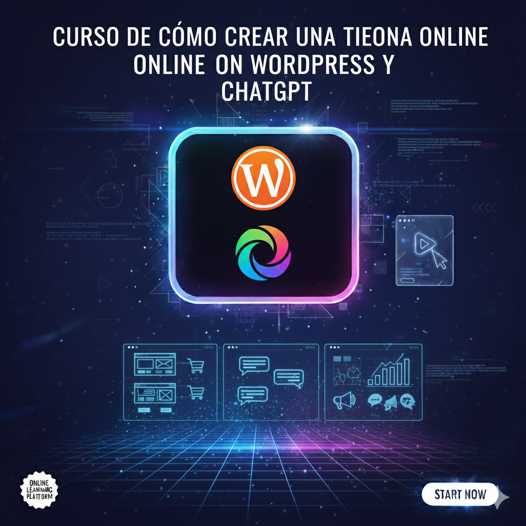 Curso de como crear una tienda online con woldpress y chatgpt